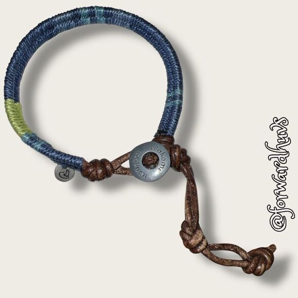 Bundle Sale 3 for $15 | Wakami Leather and String Bracelet - Picture 1 of 8
